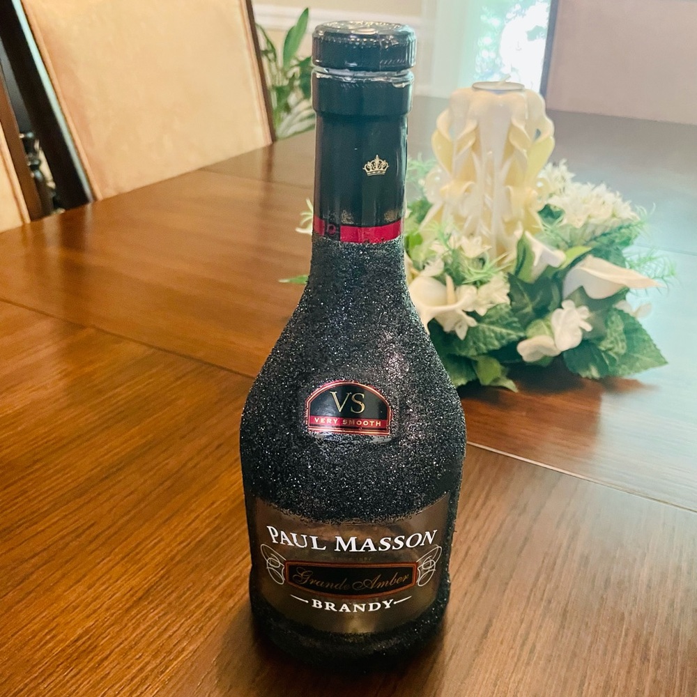 Glittered Paul Masson Bottle